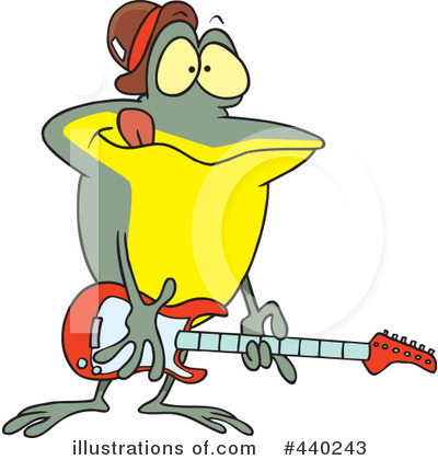Royalty-Free (RF) Guitarist Clipart Illustration by toonaday - Stock Sample #440243