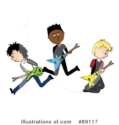 Royalty-Free (RF) Guitarist Clipart Illustration by Pams Clipart - Stock Sample #89117