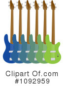 Guitars Clipart #1092959 by Maria Bell
