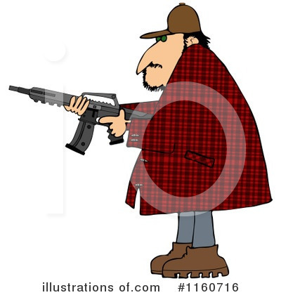 Royalty-Free (RF) Gun Clipart Illustration by djart - Stock Sample #1160716