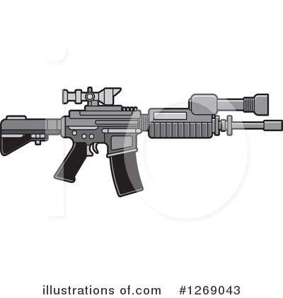 Royalty-Free (RF) Gun Clipart Illustration by Lal Perera - Stock Sample #1269043