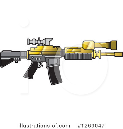 Royalty-Free (RF) Gun Clipart Illustration by Lal Perera - Stock Sample #1269047