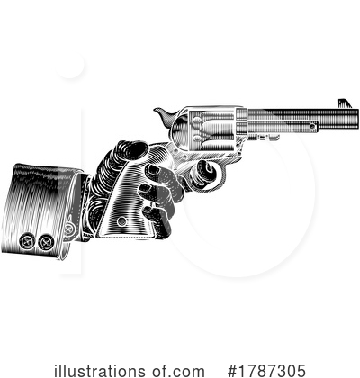 Pistol Clipart #1787305 by AtStockIllustration