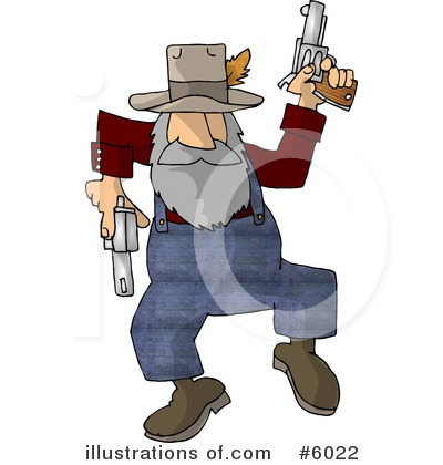 Royalty-Free (RF) Gun Clipart Illustration by djart - Stock Sample #6022