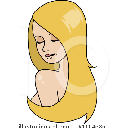Royalty-Free (RF) Hair Clipart Illustration by Rosie Piter - Stock Sample #1104585
