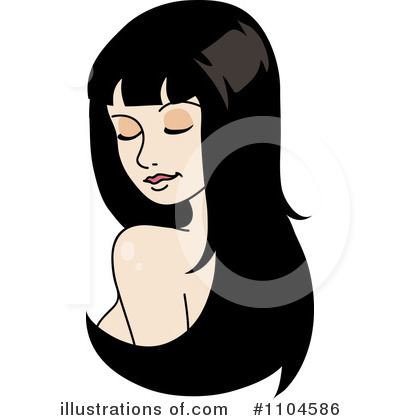 Royalty-Free (RF) Hair Clipart Illustration by Rosie Piter - Stock Sample #1104586