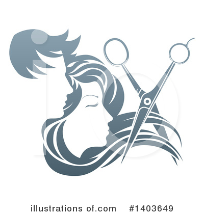 Royalty-Free (RF) Hair Clipart Illustration by AtStockIllustration - Stock Sample #1403649