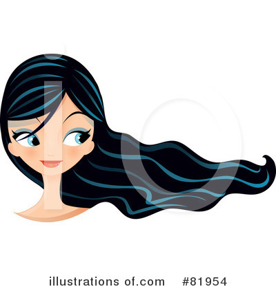 Royalty-Free (RF) Hair Clipart Illustration by Melisende Vector - Stock Sample #81954