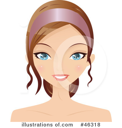 Hairstyle Clipart #46318 by Melisende Vector