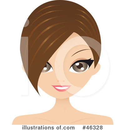 Royalty-Free (RF) Hair Style Clipart Illustration by Melisende Vector - Stock Sample #46328