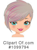 Hairstyle Clipart #1099794 by Melisende Vector