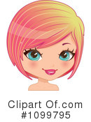 Hairstyle Clipart #1099795 by Melisende Vector