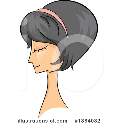Royalty-Free (RF) Hairstyle Clipart Illustration by BNP Design Studio - Stock Sample #1384032