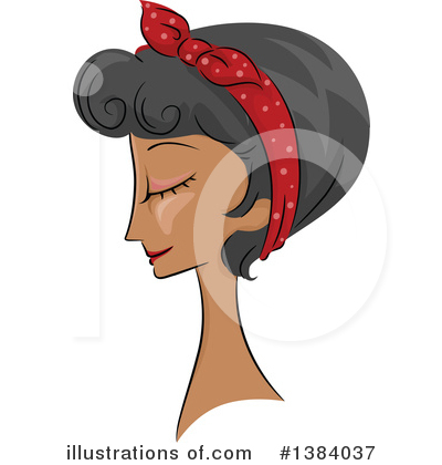 Royalty-Free (RF) Hairstyle Clipart Illustration by BNP Design Studio - Stock Sample #1384037