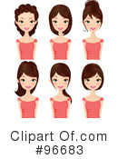 Hairstyles Clipart #96683 by Melisende Vector