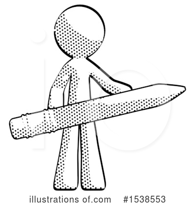 Royalty-Free (RF) Halftone Design Mascot Clipart Illustration by Leo Blanchette - Stock Sample #1538553