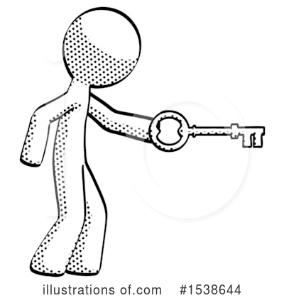 Royalty-Free (RF) Halftone Design Mascot Clipart Illustration by Leo Blanchette - Stock Sample #1538644