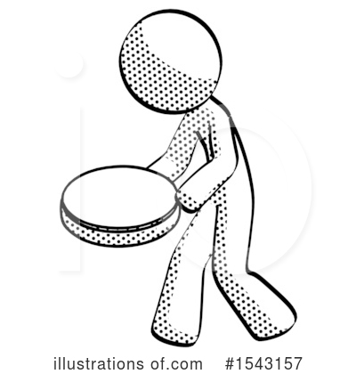 Royalty-Free (RF) Halftone Design Mascot Clipart Illustration by Leo Blanchette - Stock Sample #1543157