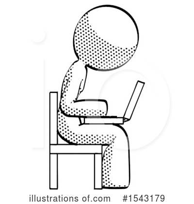 Royalty-Free (RF) Halftone Design Mascot Clipart Illustration by Leo Blanchette - Stock Sample #1543179