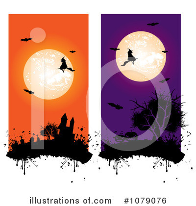 Flying Bats Clipart #1079076 by MilsiArt