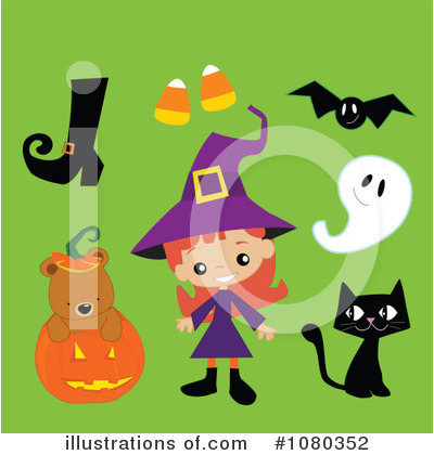 Royalty-Free (RF) Halloween Clipart Illustration by peachidesigns - Stock Sample #1080352