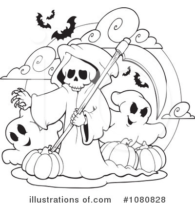 Royalty-Free (RF) Halloween Clipart Illustration by visekart - Stock Sample #1080828