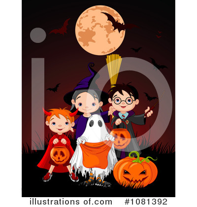 Royalty-Free (RF) Halloween Clipart Illustration by Pushkin - Stock Sample #1081392