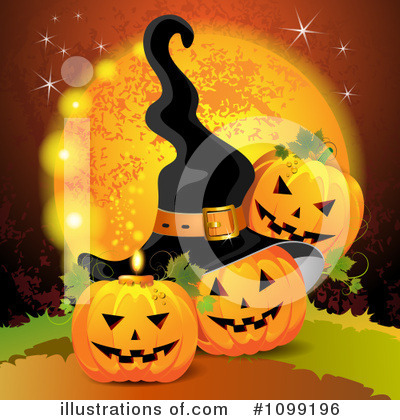Royalty-Free (RF) Halloween Clipart Illustration by merlinul - Stock Sample #1099196