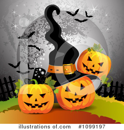 Royalty-Free (RF) Halloween Clipart Illustration by merlinul - Stock Sample #1099197