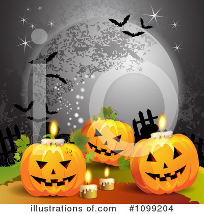 Royalty-Free (RF) Halloween Clipart Illustration by merlinul - Stock Sample #1099204