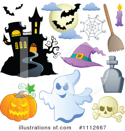 Royalty-Free (RF) Halloween Clipart Illustration by visekart - Stock Sample #1112667