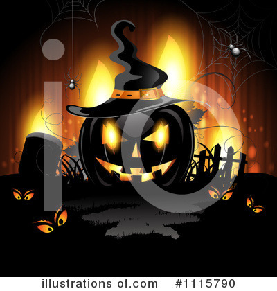 Royalty-Free (RF) Halloween Clipart Illustration by merlinul - Stock Sample #1115790