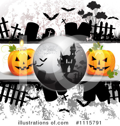 Royalty-Free (RF) Halloween Clipart Illustration by merlinul - Stock Sample #1115791