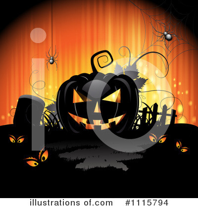 Royalty-Free (RF) Halloween Clipart Illustration by merlinul - Stock Sample #1115794
