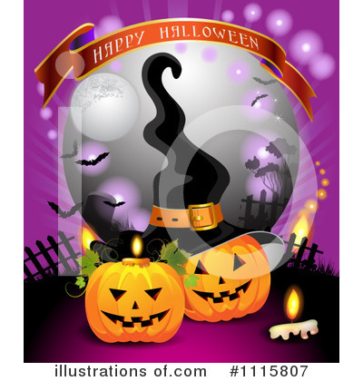 Royalty-Free (RF) Halloween Clipart Illustration by merlinul - Stock Sample #1115807
