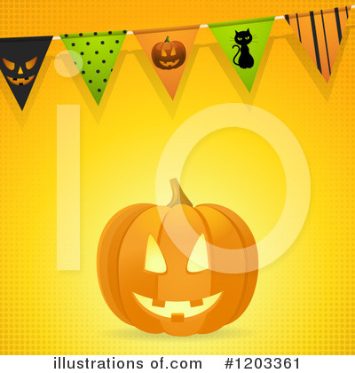 Halloween Pumpkin Clipart #1203361 by elaineitalia