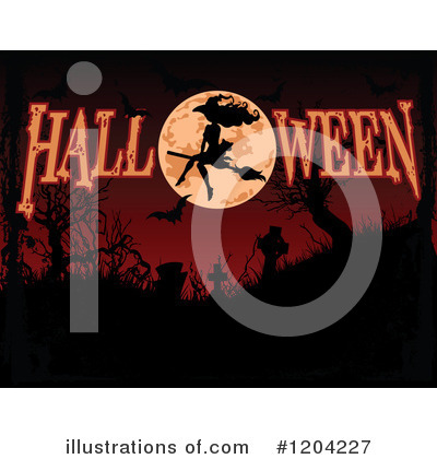Royalty-Free (RF) Halloween Clipart Illustration by Pushkin - Stock Sample #1204227