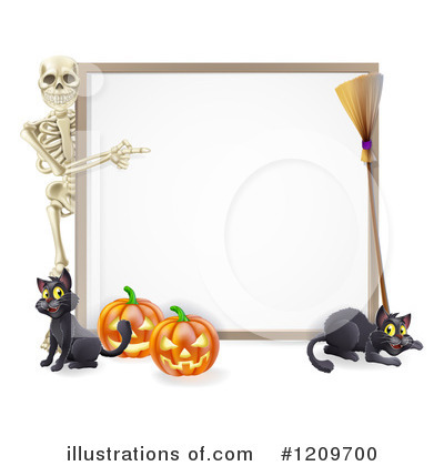 Black Cat Clipart #1209700 by AtStockIllustration