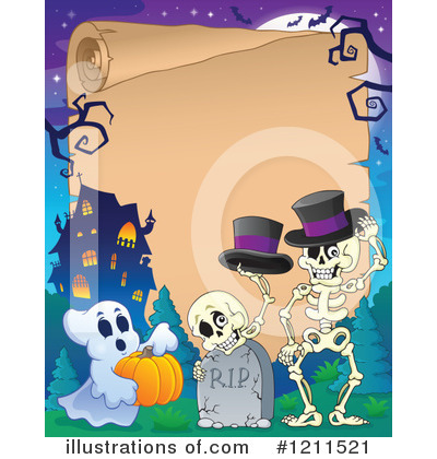 Royalty-Free (RF) Halloween Clipart Illustration by visekart - Stock Sample #1211521