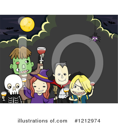 Royalty-Free (RF) Halloween Clipart Illustration by BNP Design Studio - Stock Sample #1212974