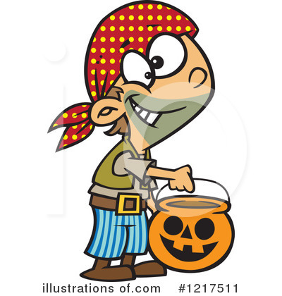 Trick Or Treating Clipart #1217511 by toonaday