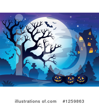 Royalty-Free (RF) Halloween Clipart Illustration by visekart - Stock Sample #1259863