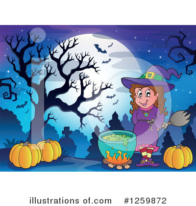 Royalty-Free (RF) Halloween Clipart Illustration by visekart - Stock Sample #1259872