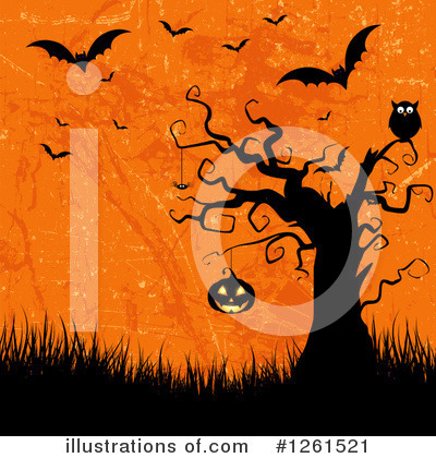 Halloween Pumpkins Clipart #1261521 by KJ Pargeter