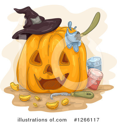 Royalty-Free (RF) Halloween Clipart Illustration by BNP Design Studio - Stock Sample #1266117