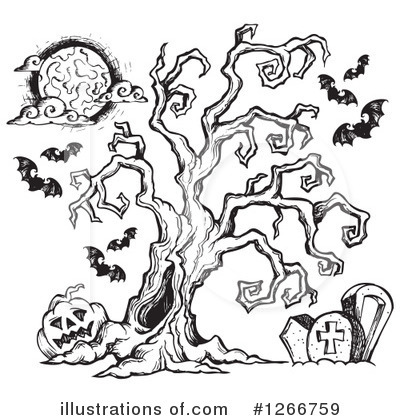 Royalty-Free (RF) Halloween Clipart Illustration by visekart - Stock Sample #1266759