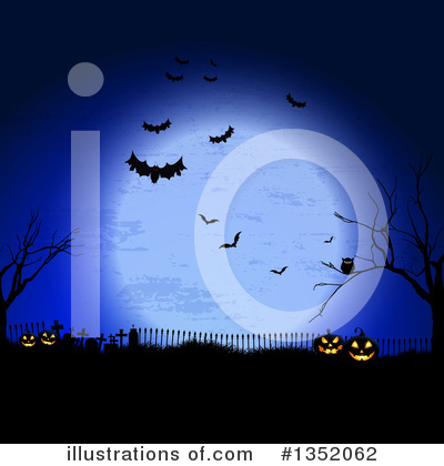 Halloween Pumpkins Clipart #1352062 by KJ Pargeter