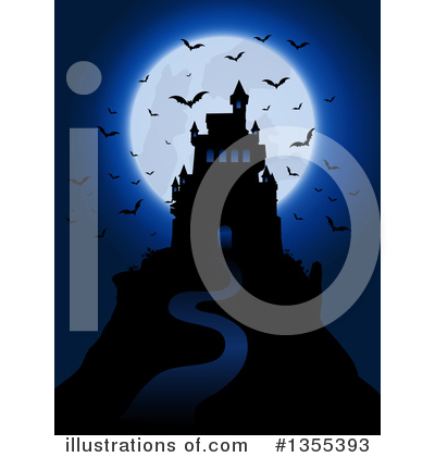 Haunted House Clipart #1355393 by KJ Pargeter