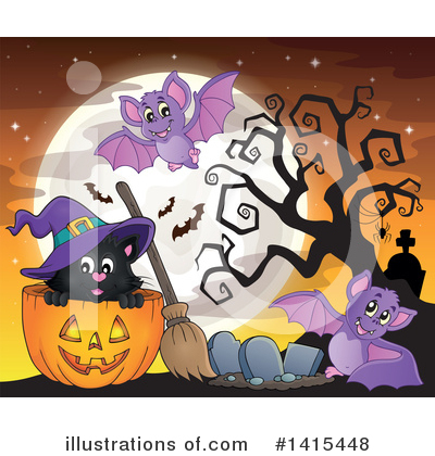 Royalty-Free (RF) Halloween Clipart Illustration by visekart - Stock Sample #1415448