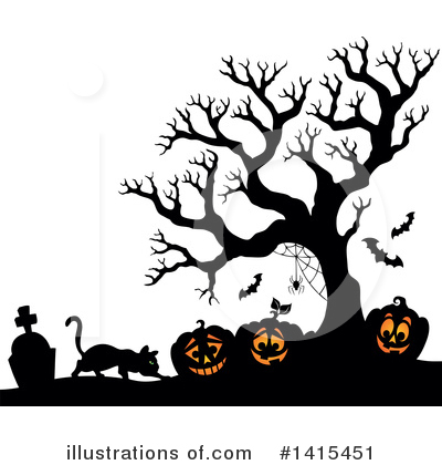 Royalty-Free (RF) Halloween Clipart Illustration by visekart - Stock Sample #1415451